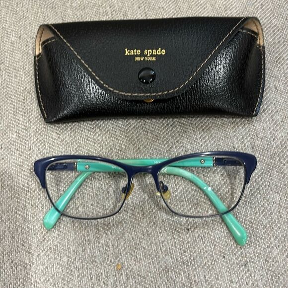 Kate Spade Girls Eyeglasses Deeann 0JXL Blue B-Shape Frame 50[]16 140 - Picture 1 of 4